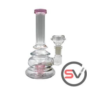 COLOR WHEEL WATER PIPE PINK 6inch